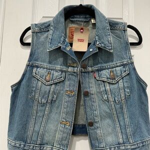 Levi's Classic Blue Denim Vest